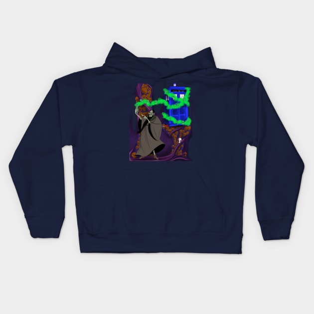 Cursing the Box Kids Hoodie by KataMartArt